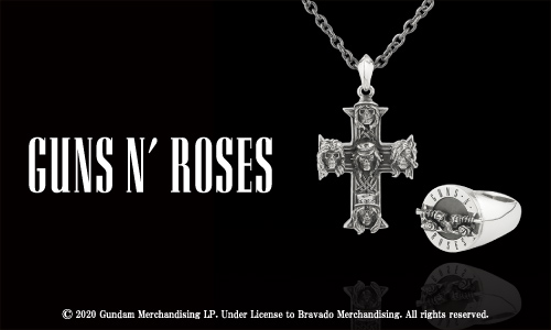 「Guns N' Roses」公式シルバーアクセサリー発売